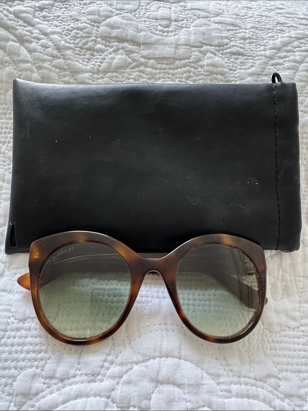 Gucci Tortoiseshell Oversized Round Sunglasses - Brown